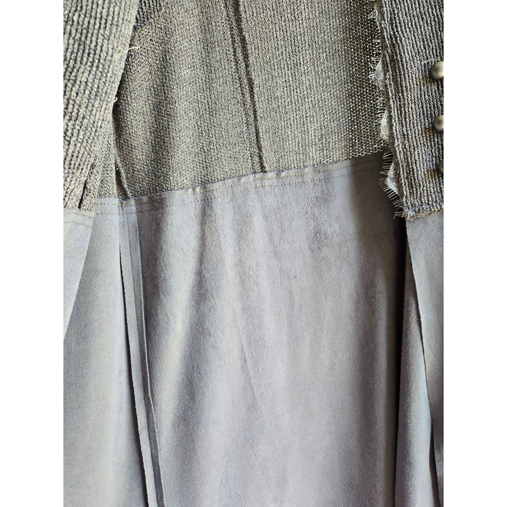 Vocal Tie Side Fleece Open Front Sleeveless Duster Vest Size sm rn121364all BOHO - Picture 6 of 13